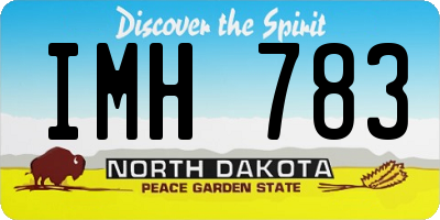 ND license plate IMH783