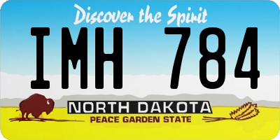 ND license plate IMH784