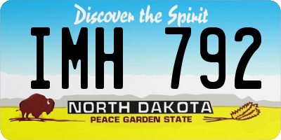ND license plate IMH792