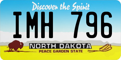 ND license plate IMH796