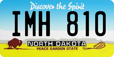 ND license plate IMH810
