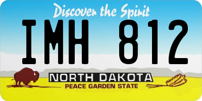 ND license plate IMH812