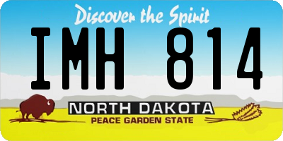 ND license plate IMH814