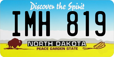 ND license plate IMH819