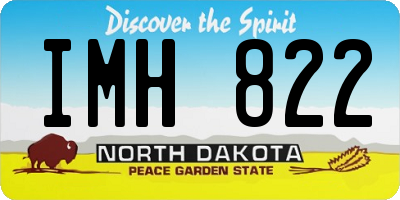 ND license plate IMH822