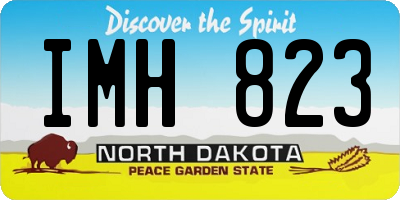 ND license plate IMH823
