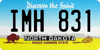 ND license plate IMH831