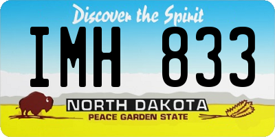 ND license plate IMH833