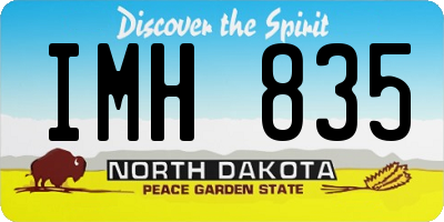 ND license plate IMH835
