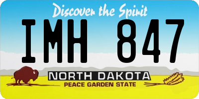 ND license plate IMH847
