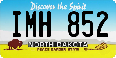 ND license plate IMH852