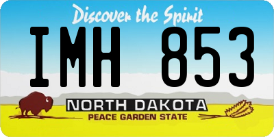 ND license plate IMH853