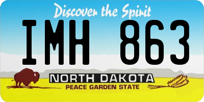 ND license plate IMH863