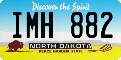 ND license plate IMH882