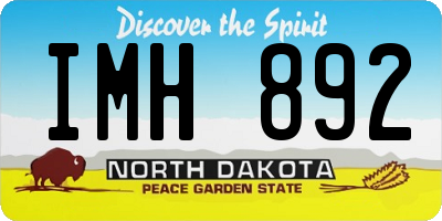 ND license plate IMH892