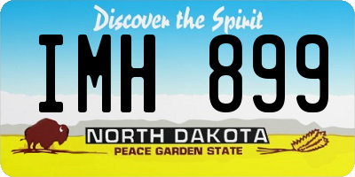 ND license plate IMH899