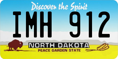 ND license plate IMH912