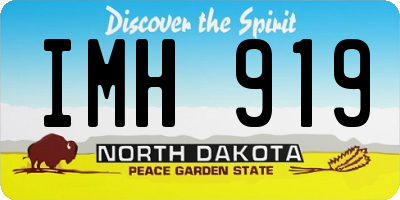 ND license plate IMH919