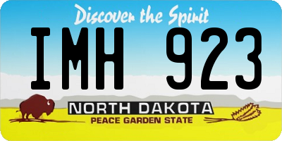 ND license plate IMH923