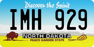 ND license plate IMH929