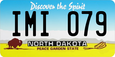 ND license plate IMI079