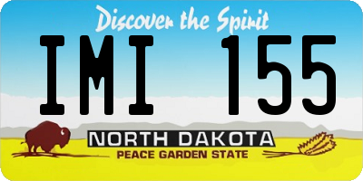 ND license plate IMI155