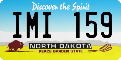 ND license plate IMI159