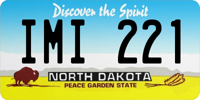 ND license plate IMI221