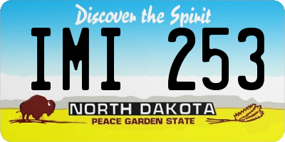 ND license plate IMI253