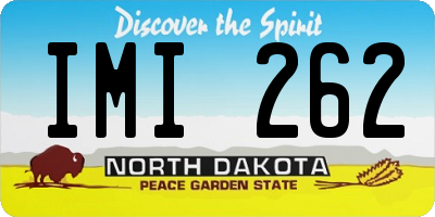 ND license plate IMI262