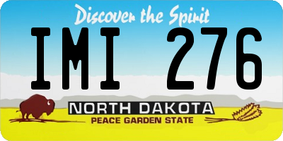 ND license plate IMI276
