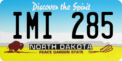 ND license plate IMI285