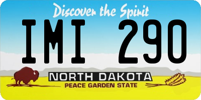 ND license plate IMI290