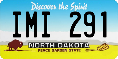 ND license plate IMI291