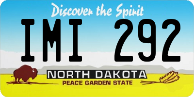 ND license plate IMI292