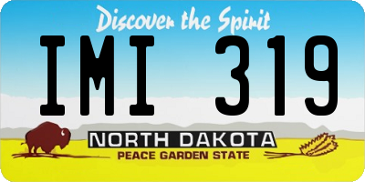 ND license plate IMI319