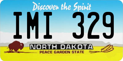 ND license plate IMI329