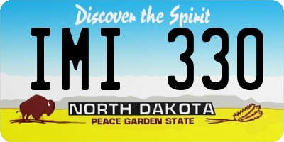 ND license plate IMI330