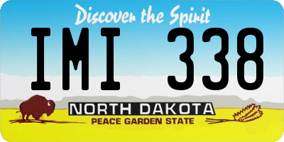 ND license plate IMI338