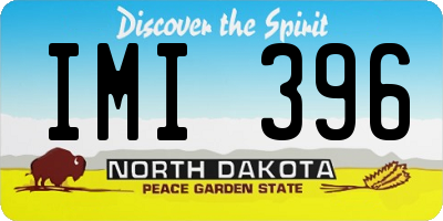 ND license plate IMI396