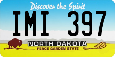 ND license plate IMI397