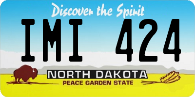 ND license plate IMI424