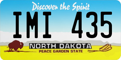 ND license plate IMI435