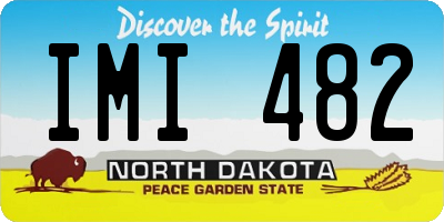 ND license plate IMI482