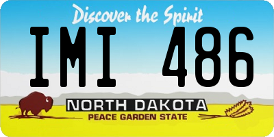 ND license plate IMI486