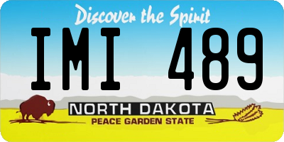 ND license plate IMI489