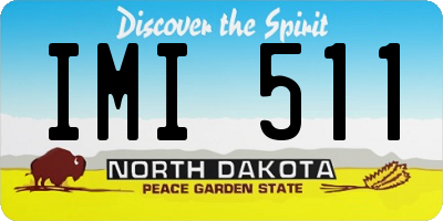 ND license plate IMI511