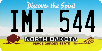 ND license plate IMI544