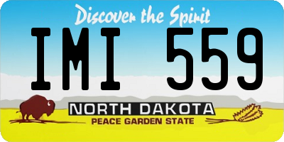 ND license plate IMI559