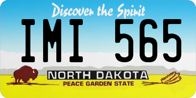 ND license plate IMI565